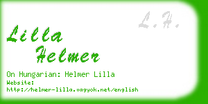lilla helmer business card